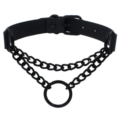 Sexy Spike Punk Collar Leather Choker Necklace Bondage Goth Jewelry Women Party Club Gothic Necklace Accessories Festival Choker